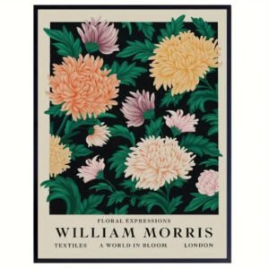 William Morris Blommig Canvas